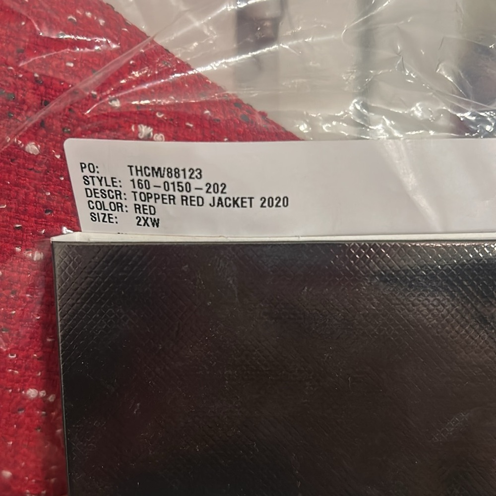 Red Textured Jacket - Picture 4 of 4